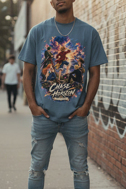 The best stories begin when you stop looking back.

A crew of dreamers stands together, watching the next adventure unfold beyond the horizon. Bursting with vivid watercolor color and sunset energy, this design celebrates friendship, freedom, and the thrill of the journey.

Every card has a story. Every chase, an adventure.